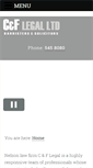 Mobile Screenshot of cflegal.co.nz